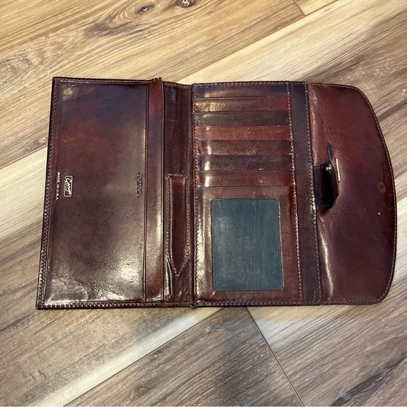 Vintage Gary's Leather  Credit Card ID Window Bifold Wallet - Made in USA - Picture 6 of 8
